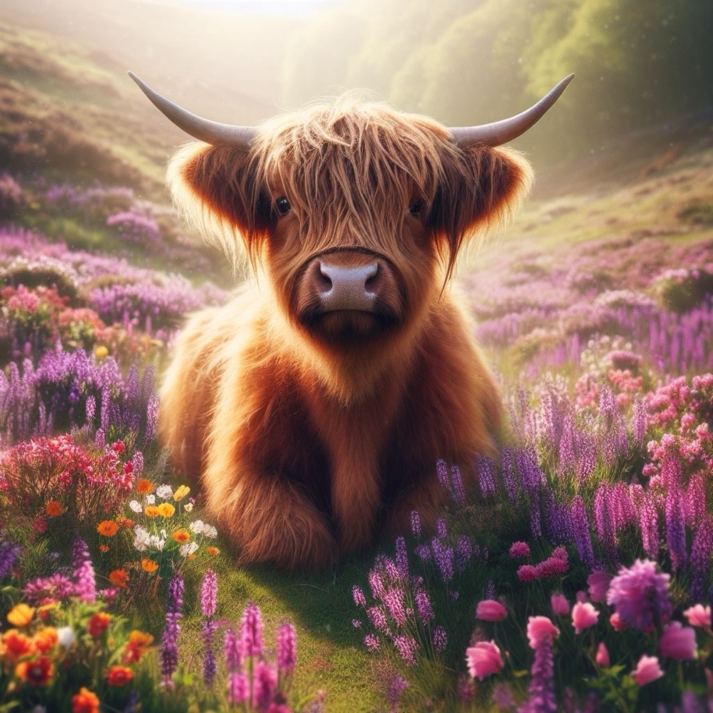 Highland cow in field#2 20 oz tumbler